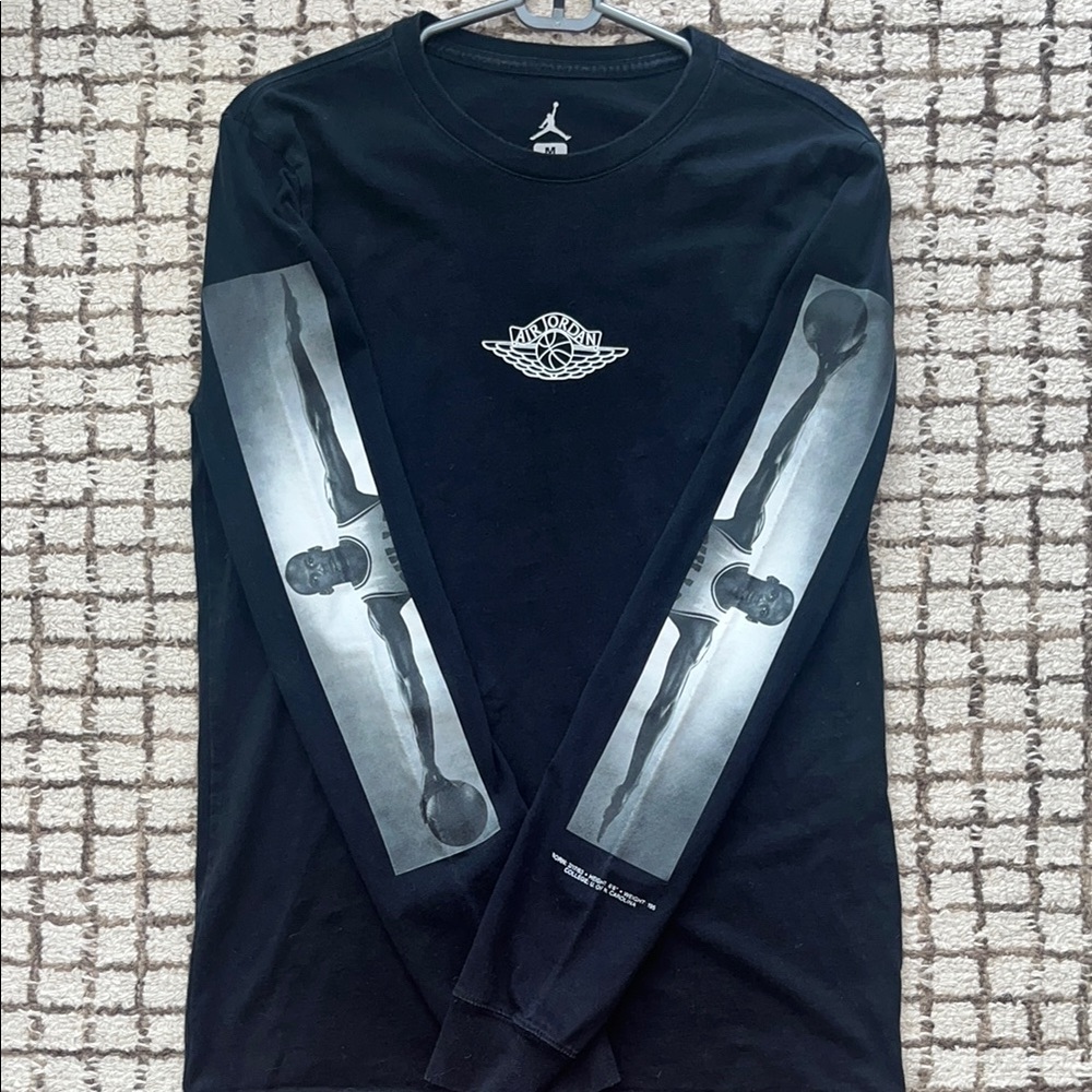 Vintage Jordan Brand Accolades Long Sleeve with Iconic Wings Logo and Stats